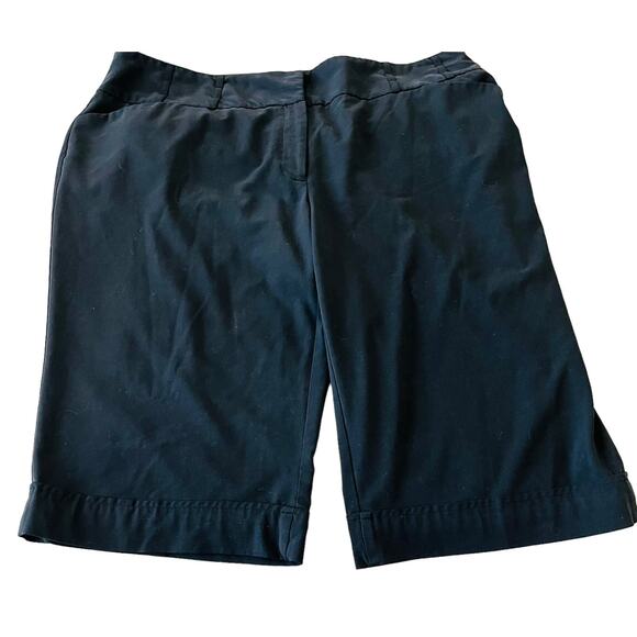 APT. 9 WOMAN (EVA) CAPRIS PANTS, WOMENS, 18W, NAVY BLUE - Picture 2 of 11